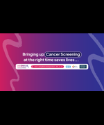 Text reads "Bringing up cancer screening at the right time saves lives... www.earlydetectproject-nhs.co.uk"