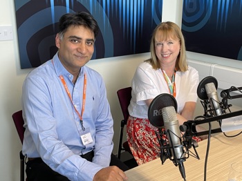 Dr Ash Bassi and Liz Bishop